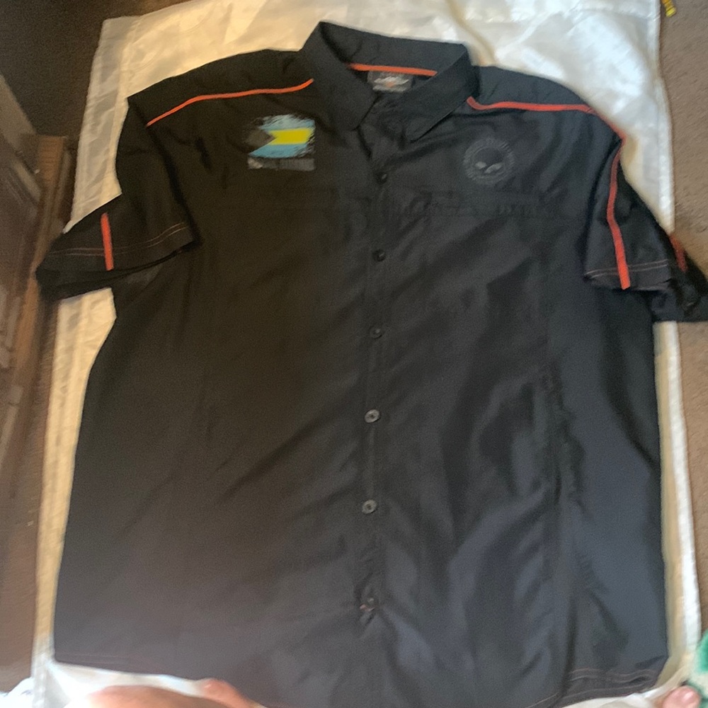 Harley Davidson black short sleeve shirt sz lg